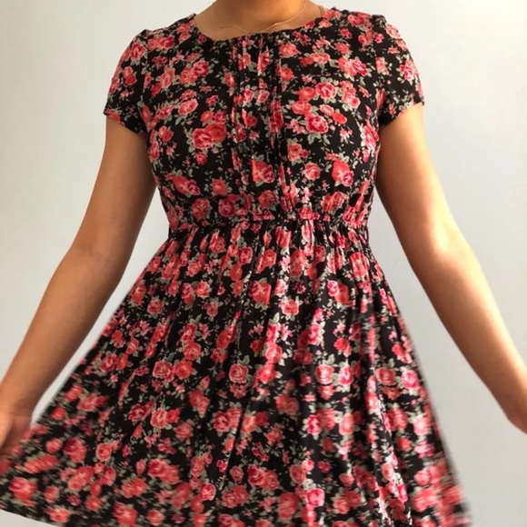 Floral mini dress - Picture 1 of 4